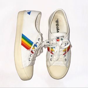 Gola Coaster Rainbow Canvas Sneaker